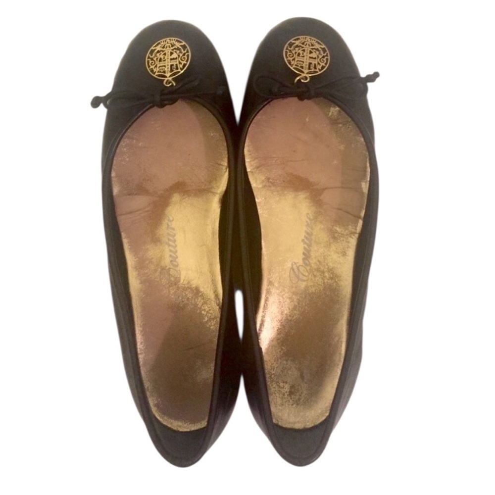 Juicy Couture Black Leather Espadrille Flats - Picture 5 of 9